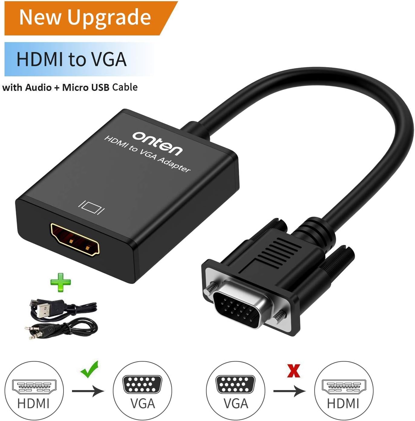 Onten HDMI to VGA Adapter KWT Computers