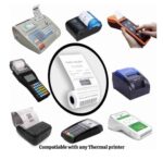 Thermal Cash Receipt Paper Roll - 80mm x 40mm / 65GSM - 100 Rolls/Box - Image 2